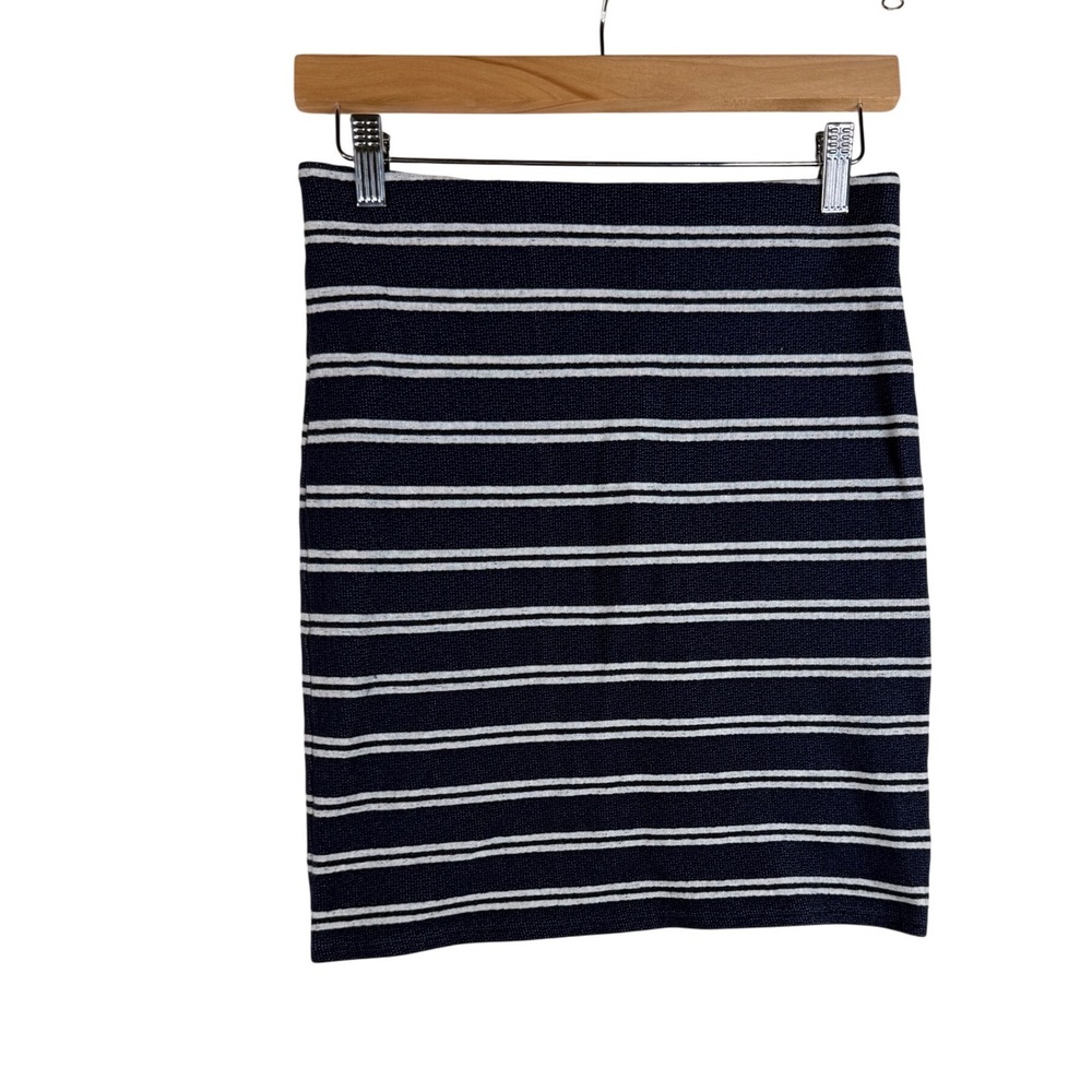 Ann Taylor LOFT Women's Blue Striped Mini Skirt Size XS‎